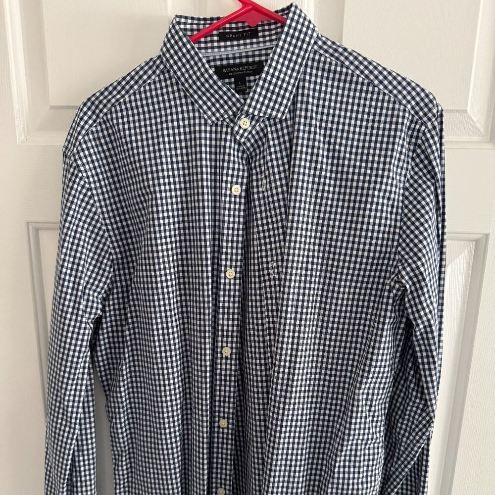 Mens Banana Republic Grant Fit Dress Shirt, size L